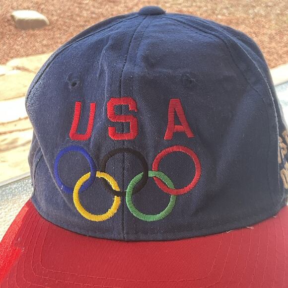 VTG Olympics Games USA Embroidered Visions of Gold Snapback Hat Cap Sport - Picture 2 of 7